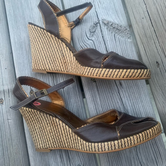 Franco Barbieri wedge heeled sandals - Picture 2 of 9